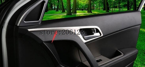 FIT FOR 2014-2017 For Hyundai ix25 (creta)   Matte Inner Side Door Handle Bowl Cover 4 pcs /set ► Photo 1/2