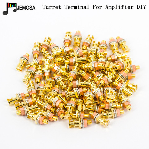 DIY Project Audio Strip Tag Board Turret Board Terminal Lug Board For Tube Amplifier DIY Kit Copper Plated Gold Turret ► Photo 1/6