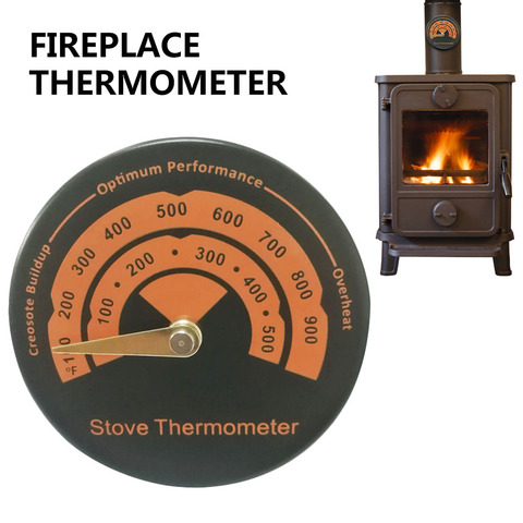 Magnetic Stove Thermometer Burner Fireplace Thermometer Household Fireplace Fan Oven Thermometer Fireplace Accessories ► Photo 1/6