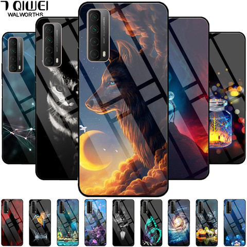 For Huawei P Smart 2022 Case Tempered Glass Hard Back Cover For Huawei P Smart 2022 Case Luxury Protective Psmart 2022 PPA-LX1 ► Photo 1/6