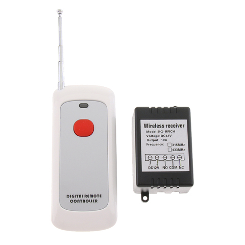 433Mhz Wireless RF Switch 1000 Meters Long Range DC 12V Single Channel Wireless Remote Control Switch, 10A Relay Receiver ► Photo 1/6