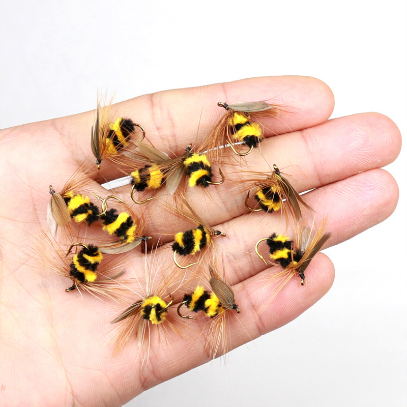 10pcs #10 Artificial Insect Bait Lure Yellow Bee Fly Trout Artificial Fishing  Lures 15mm Outdoor Fishing Insects Baits Lure Set - Price history & Review, AliExpress Seller - ZUOFILY fishing Store