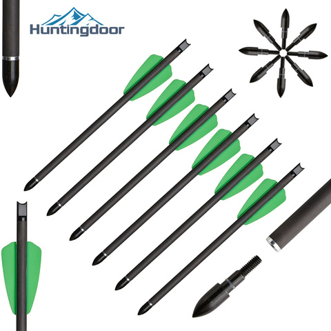 Huntingdoor 6/12/24pcs Carbon Crossbow Arrow Length 7.5 Inch 2 Pices Plastic Feather Applicable Crossbow Model- COBRA SYSTEM R9 ► Photo 1/6