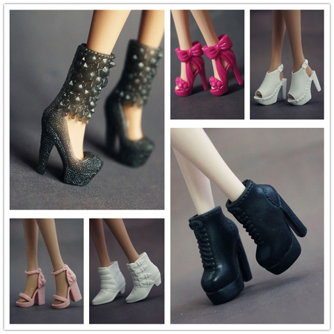 shoes of 30CM Baby Multi-Joints Doll Accessories Shoe High Heel Shoes Sandals Casual Shoes Foot Length 2.4 Cm wave 1 ► Photo 1/6