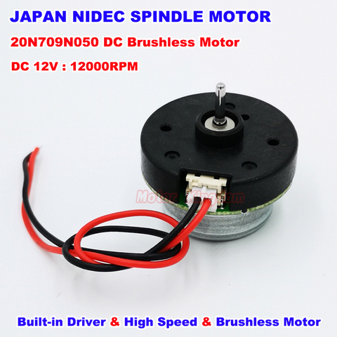 Japanese NIDEC 20N DC 12V 12000RPM High Speed Mini Outer Rotor Brushless Motor w/ driver ► Photo 1/6