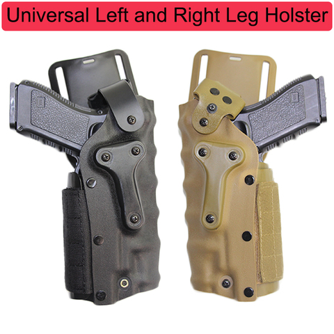 Tactical Gun Holster Set For Glock 17 19 Colt 1911 M92 M9 P226 Leg Platform Hunting Right Left Hand Use Drop Leg Holster ► Photo 1/6