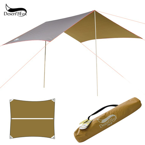 Desert&Fox Waterproof Outdoor Awning Hammock Tarp Rain Fly Lightweight Camping Tent Sun Shelter for Tourism Hiking Beach Pergola ► Photo 1/6