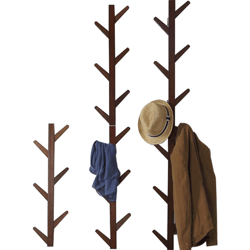 Buy Online Modern Wall Mount Hanger Rack 6 Hooks Clothes Rack Entryway Coat Shelf Hat Rack Living Room Decorative Hanger Bamboo Furniture Alitools