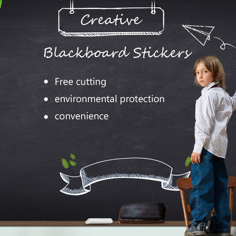 Chalk Board Blackboard Stickers Contact Paper Chalkboard Wall Vinyl Art Draw Decor Sticker Board Wallpaper For Kids Rooms ► Photo 1/6