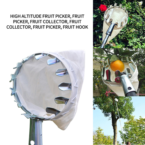 Buy Online Fruit Picker Head Basket Portable Fruits Catcher For Harvest Picking Citrus Pear Alitools