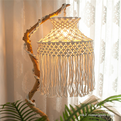 Northern Europe Ins Chandelier Bohemia Handmade Woven Lampshade Creative Homestay Home Soft Decoration For Livingroom Bedroom ► Photo 1/6