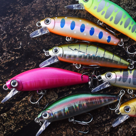 LTHTUG AGILE MINNOW-48.8S Fishing Lures Wobblers Pesca 48.8mm 4.5g Stream Sinking Minnow Hard Bait Perch Pike Salmon Trout Bass ► Photo 1/6