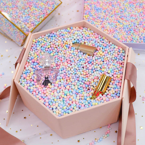 30g/50g Macarone color Foam Balls filler gift box filing Polystyrene bead DIY toy cand box gift boxes decoration accessiories ► Photo 1/6