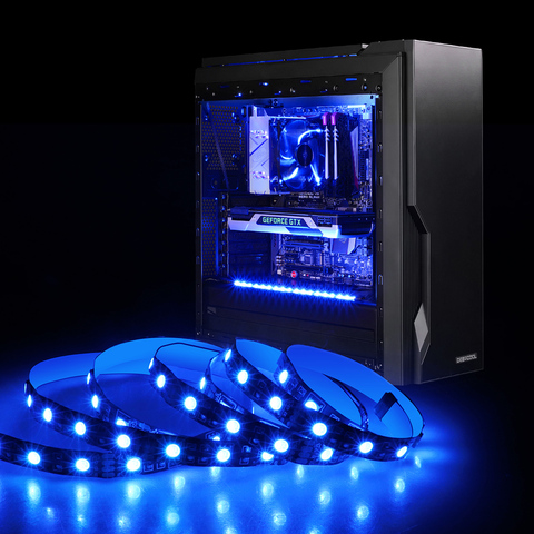 12V RGB 4pin PC Motherboard LED Strip Light 5050 RGB For PC Computer Case Decor, RGB Motherboard Control Panel Change Colors ► Photo 1/6