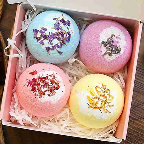 Bath Ball Bombs Handmade Bath Sea Salt Essential Oil Aromatherapy Type Deep Body Cleaner Natural Bubble Bathroom Tools For Gift ► Photo 1/6