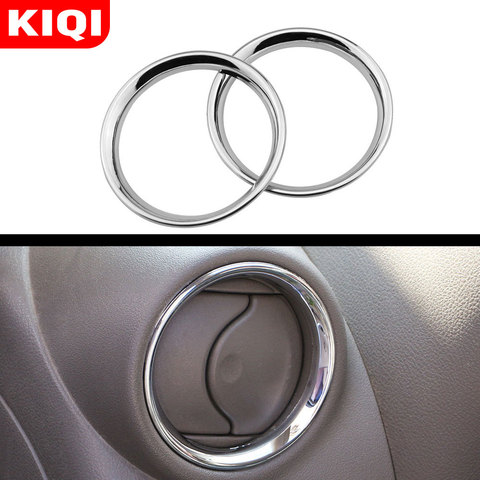 Air Outlet Cover for Nissan Versa Almera Latio 2012 - 2015 2016 2017 Chrome A/C Air Vent Ring Cover Trim Car Styling Sticker ► Photo 1/5
