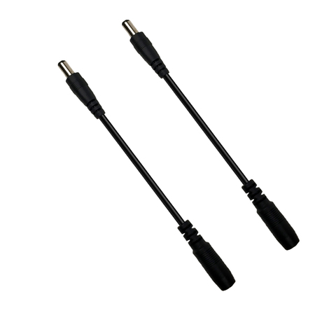 2 Pieces of 5.5 x 2.1mm  Reverse Polarity Converter Cable for Guitar Piano Pedals Keyboard ► Photo 1/6