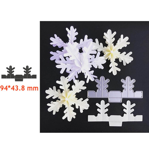 metal cutting dies fold snowflake die cut Scrapbooking paper cards making paper crafts knife mould stencils supplies new 2022 ► Photo 1/3