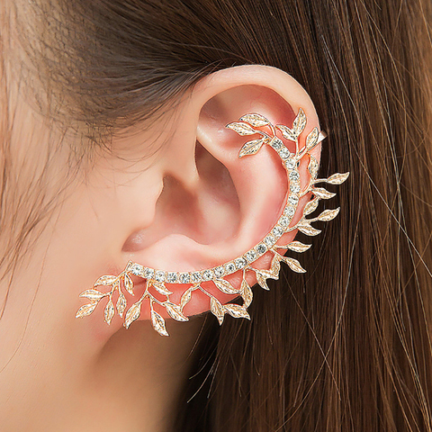 Modyle 2022 New Fashion Elegant Vintage Punk Gothic Crystal Rhinestone Ear Cuff Wrap Stud Clip Earrings ► Photo 1/6