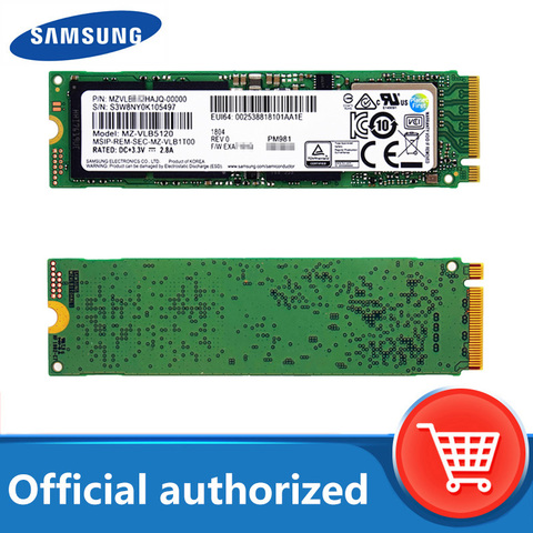 SAMSUNG SSD M.2 PM981 256GB 512GB Solid State Hard Disk M2 SSD NVMe PCIe 3.0 x4 NVMe Laptop Internal disco duro TLC PM 981 1TB ► Photo 1/5