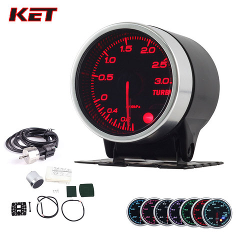 2 Inch 52MM Smoke Lens 3Bar Turbo Gauge Turbo Boost Meter With Electronic Sensor ► Photo 1/6