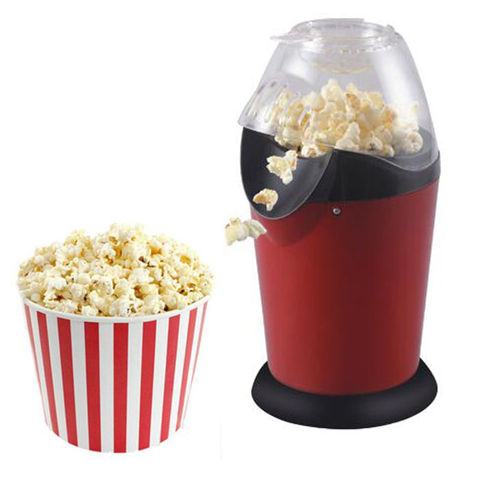 Buy Online Eu Us Uk Plug Portable Electric Popcorn Maker Hot Air Popcorn Making Machine Kitchen Desktop Mini Diy Corn Maker For Kids Adult Alitools