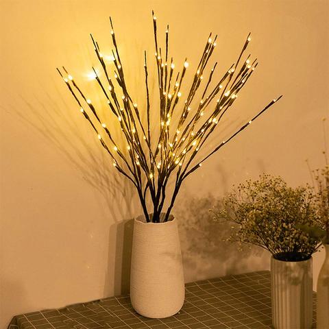 LED Willow Branch Lamp Rose Simulation Orchid Branch Lights Tall Vase Filler Willow Twig Lighted Branch For Home Decoration ► Photo 1/6