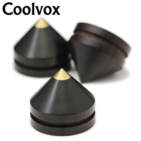 Coolvox 3/4sets Active Speaker Spikes Stand Feets Audio Loudspeaker Feet Foot Pad Accessories Turntable DIY Home Theater 23x20mm ► Photo 1/6