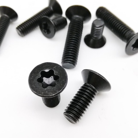 10/50pcs M2 M2.5 M3 M4 M5 M6 Black A2-70 304 Stainless Steel GB2673 Six-Lobe Torx Head Flat Countersunk Screw Six Lobe Bolt ► Photo 1/6