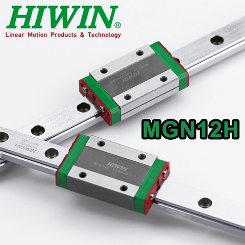 1pc Original Hiwin guía lineal MGN12 150, 200, 250, 300, 330, 350, 400, 450, 500, 550 mm MGNR12 carril + 1pc MGN12H Carro de blo ► Photo 1/3