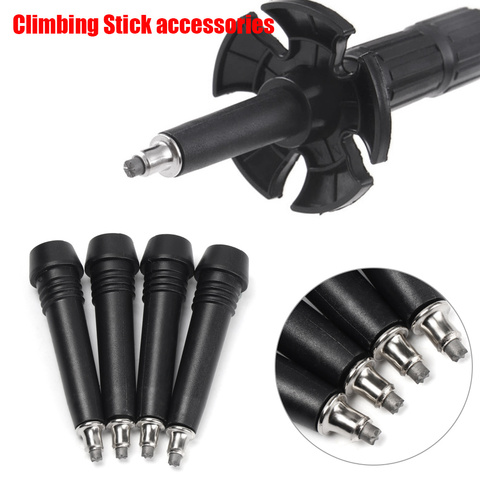 4 PCs Nordic Walk Stick Cane Climb Replacement Alpenstock Parts Tungsten Carbide Tip Trekking Pole Outdoor Camping Hiking Tool ► Photo 1/6