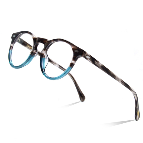 Vintage Round Acetate Men's Optical Glasses Frame Gregory Peck OV5186 Blue Light Blocking Glasses Women Spetacle Eyewear Frames ► Photo 1/6