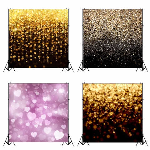 Laeacco Light Bokeh Glitters Sequins Snowflake Photography Backgrounds Christmas Backdrops Wedding Photophone Newborn Photocall ► Photo 1/6