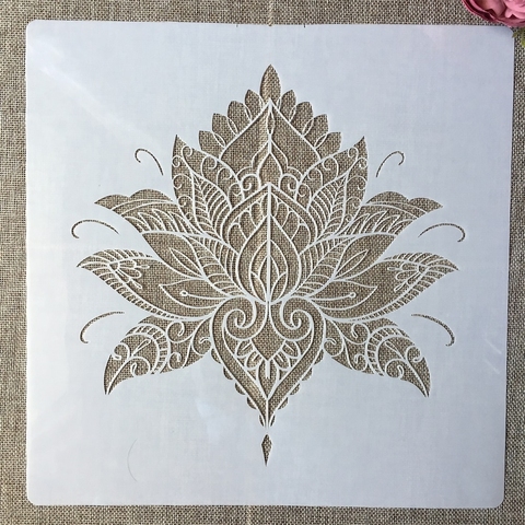 30*30cm Mandala Lotus Leaves DIY Layering Stencils Wall Painting Scrapbook Coloring Embossing Album Decorative Template ► Photo 1/1