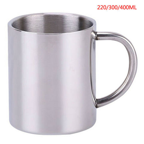 US STOCK Stainless Steel Coffee Tea Mug Cup Camping/Travel Outdoor Drink Picnic Travel ► Photo 1/6