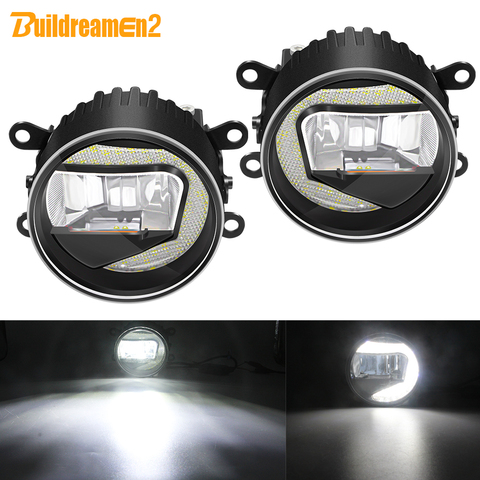 2IN1 Fog Light + Daytime Running Light For Renault Clio Duster Trafic Scenic Megane Twingo Kadja Lodgy Car LED Fog Lamp DRL 12V ► Photo 1/6