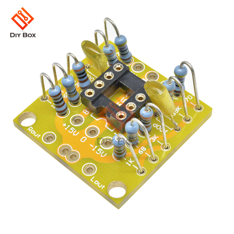 Dual OP amplifier board module amplifier audio Amp Board Preamp DC Amplification PCB for NE5532 OPA2134 OPA2604 AD826 ► Photo 1/6