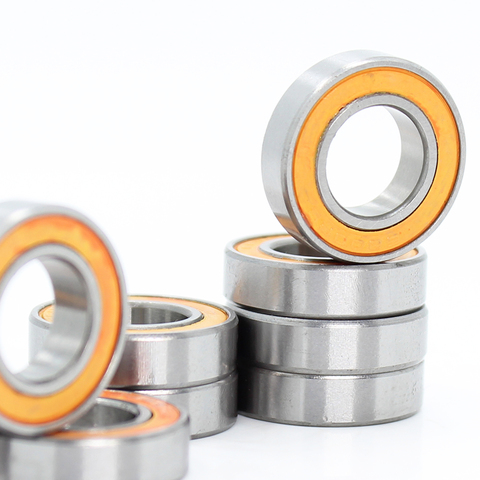 6800RS Bearing ABEC-3 (10PCS) 10*19*5 mm Thin Section 6800-2RS Ball Bearings 61800 RS 6800 2RS With Orange Sealed L-1910DD ► Photo 1/6