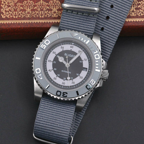 40mm BLIGER ceramics Bezel sapphire crystal Luminous Automatic Mens Watch ► Photo 1/5