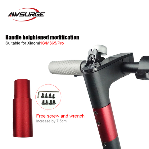 Aluminum alloy handlebar heightening modification for xiaomi MIJIA M365/Pro2/ 1S electric scooter must-have for tall people ► Photo 1/6