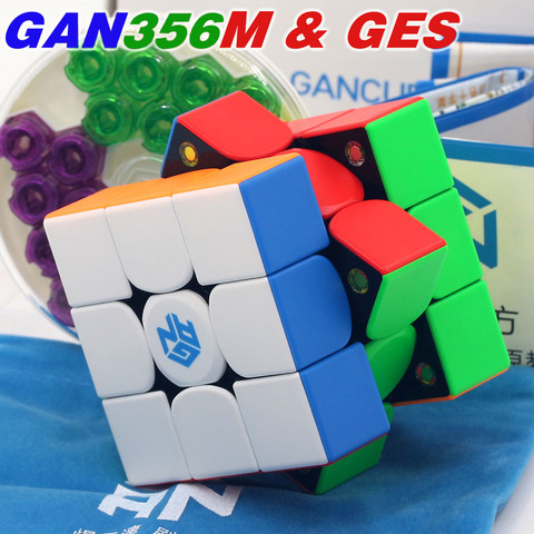 Magic cube puzzle GANS CUBE GAN356M & GES magnetic cube GAN 356 GAN356 M 3x3x3 3x3 professional WCA magic cubes twisty toys ► Photo 1/6