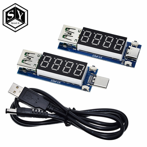 Type-C PD decoy module Quick charge trigger module DC digital display voltage ampere meter Test instrument Support PD2.0 PD3.0 ► Photo 1/6