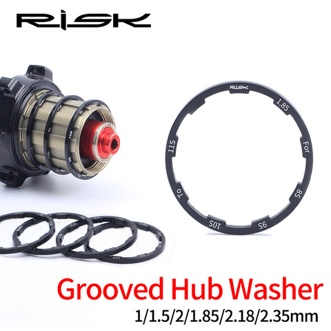 Bike Grooved Hub Washer MTB Bicycle Hub Spacers 1/1.5/2/1.85/2.18/2.35mm Bottom Bracket Washer Cassette Flywheel Gasket 10S 11S ► Photo 1/6