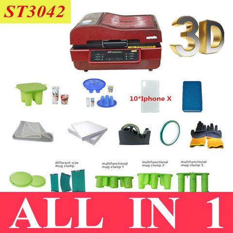 ST-3042 Package 3D Sublimation Heat Press Printer 3D Vacuum Heat Press Machine for Cases Mugs Plates Glasses ► Photo 1/6