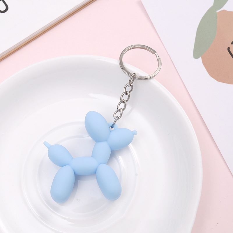 Cartoon Dog Keychain for Car Soft Rubber Lovely Dog Keychains For Women Key Chain Car Key Ring 