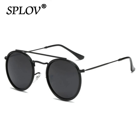 Retro Round Metal Sunglasses Men Women Steampunk Brand Designer Glasses Metal Frame Shades Fashion Eyewear Oculos De Sol UV400 ► Photo 1/6