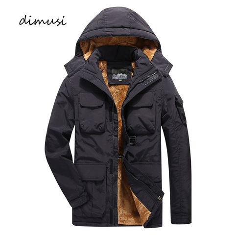 DIMUSI Mens Bomber Jacket Casual Male Fleece Warm Thick Army Tactical Jackets Mens Outwear Breathable Hooded Coats Clothing 7XL ► Photo 1/6