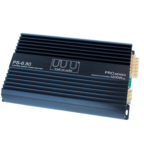 Six-channel car amplifier 5.1-channel power amplifier can bring subwoofer, midrange 3-way 6-in-6, S/N ratio: 95dBA ► Photo 1/4