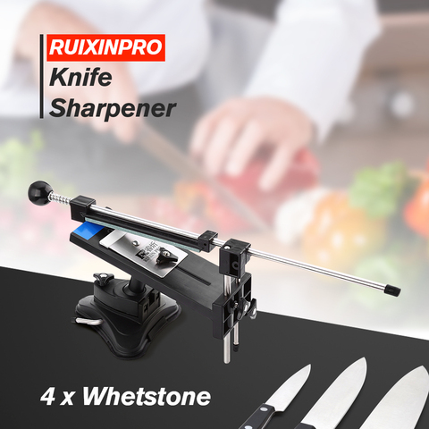 Knife Sharpener Ruixin Pro II All Iron Steel Professional Chef Knife Sharpener Kitchen Sharpening System Fix-angle 4 Whetstone ► Photo 1/6