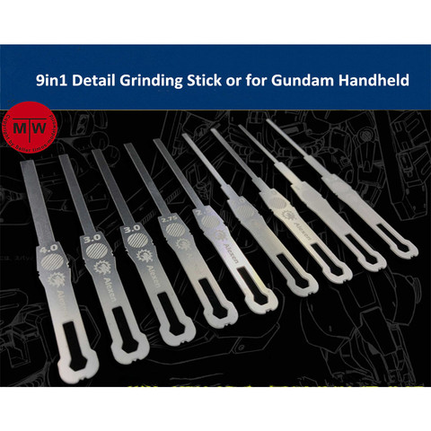 9in1 Detail Grinding Stick File Model Building Tools for Gundam 1/144 Scale Handheld Decoration AJ0068 ► Photo 1/6
